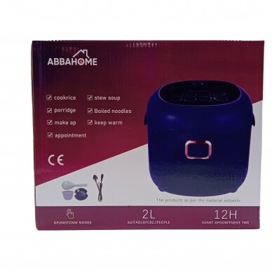 Elektrinis daugiafunkcis puodas 2L 12V/24V/220V - Image 2