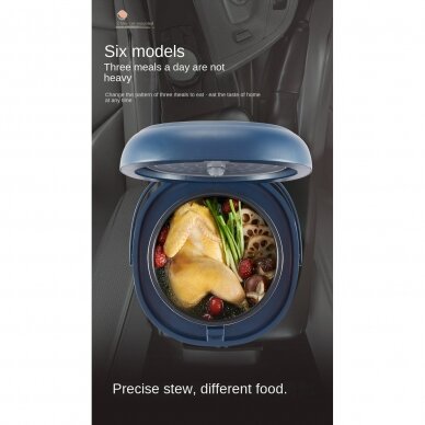 Elektrinis daugiafunkcis puodas 2L 12V/24V/220V - Image 8